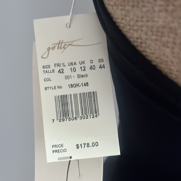 Gottex Grace Kelly Black High Neck Halter Swimsuit size 10 NEW - Picture 7 of 7